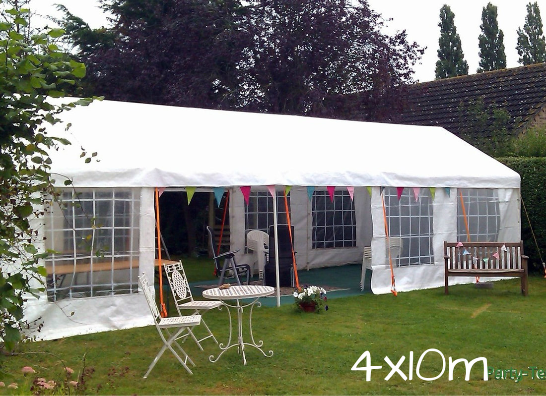 4x10m marquee in garden Picture