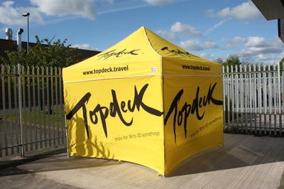 Top Deck yellow gazebo tent