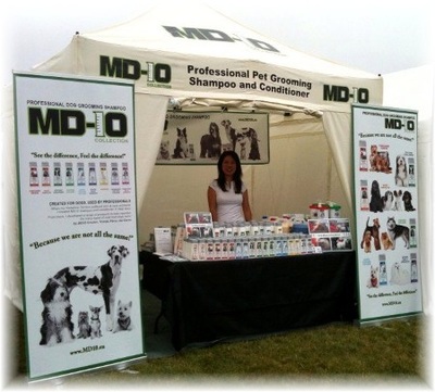 Every county show has stalls for small businesses, here's a pet care company looking efficient