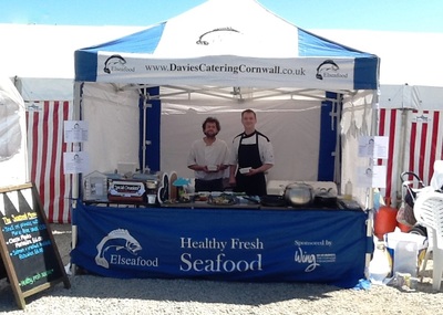 Specialists in seafood in Cornwall - looking and tasting good!