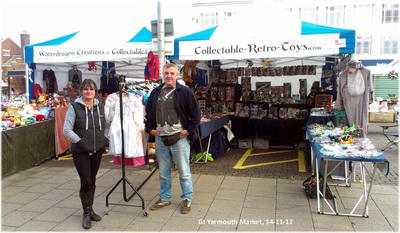 Specialist stands on Gt Yarmouth market