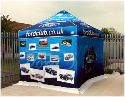 Motor trade event tent for Ford
