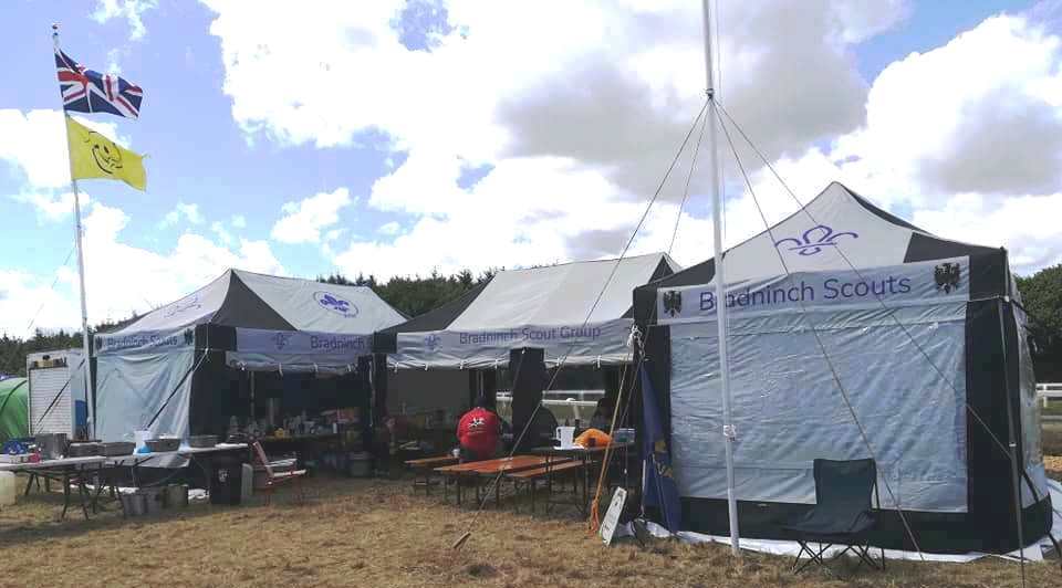Bradninch Scout Group and their new tents