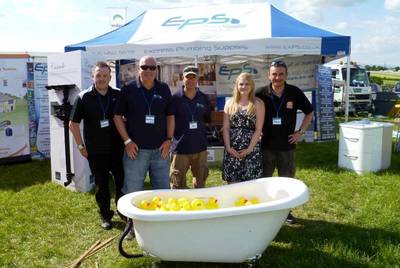 EPS plumbing and Heating in their event tent
