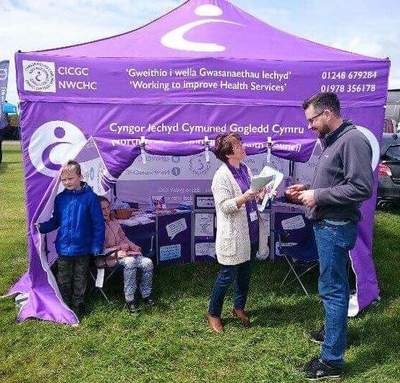 North Wales Community Health Council chose purple, all-over - look out for them
