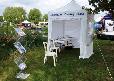 Seahopper folding boats, (Exeter) area with their gazebo show tent
