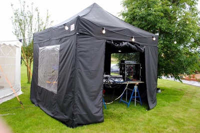 Used as a sound tent at music festivals - another use!